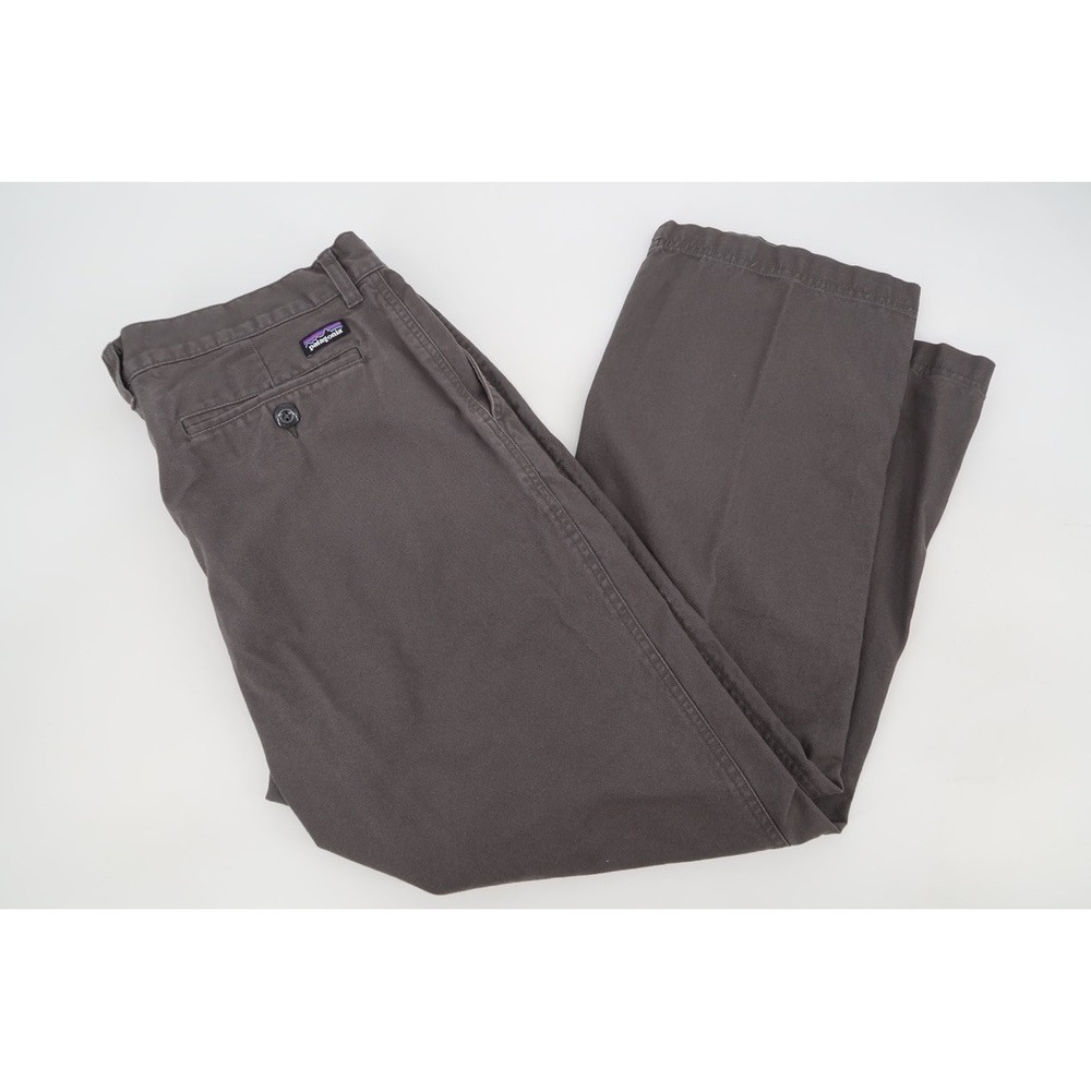Patagonia Duck Pants Short Mens 38 Gray Organic Cotton Chino 38x28 56821